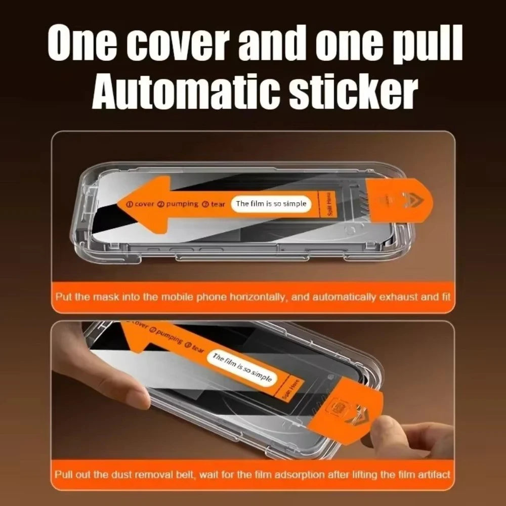 NNBILI 3Pcs Oleophobic Coating Dust Free Easy Installation Screen Protector For iPhone 14 11 13 12 15 16 17 Pro Max 17Air Glass