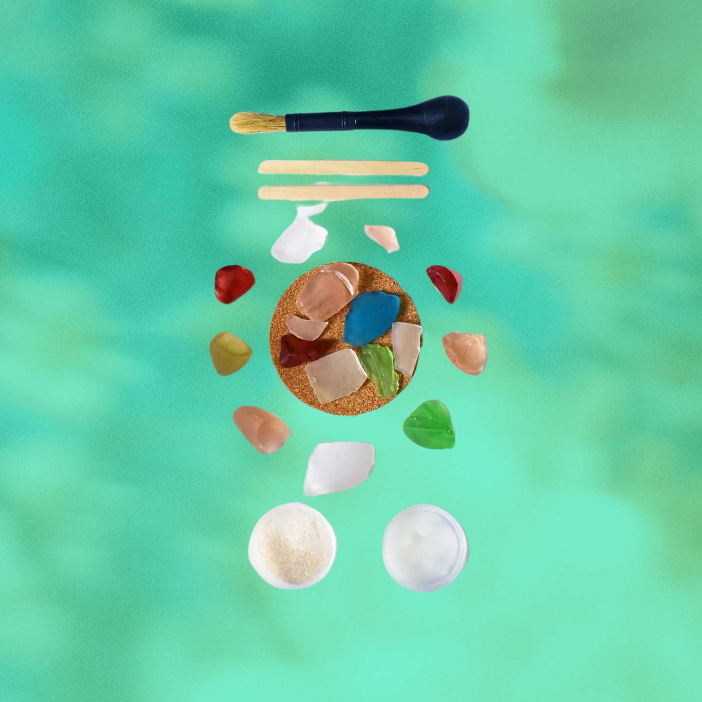 DIY Sea Glass Mosaic Craft Kit for Adults, Create Beach-Inspired Home Decor with Glass Tiles, Easy Step-by-Step Instructions | by Victory In Wellness-4