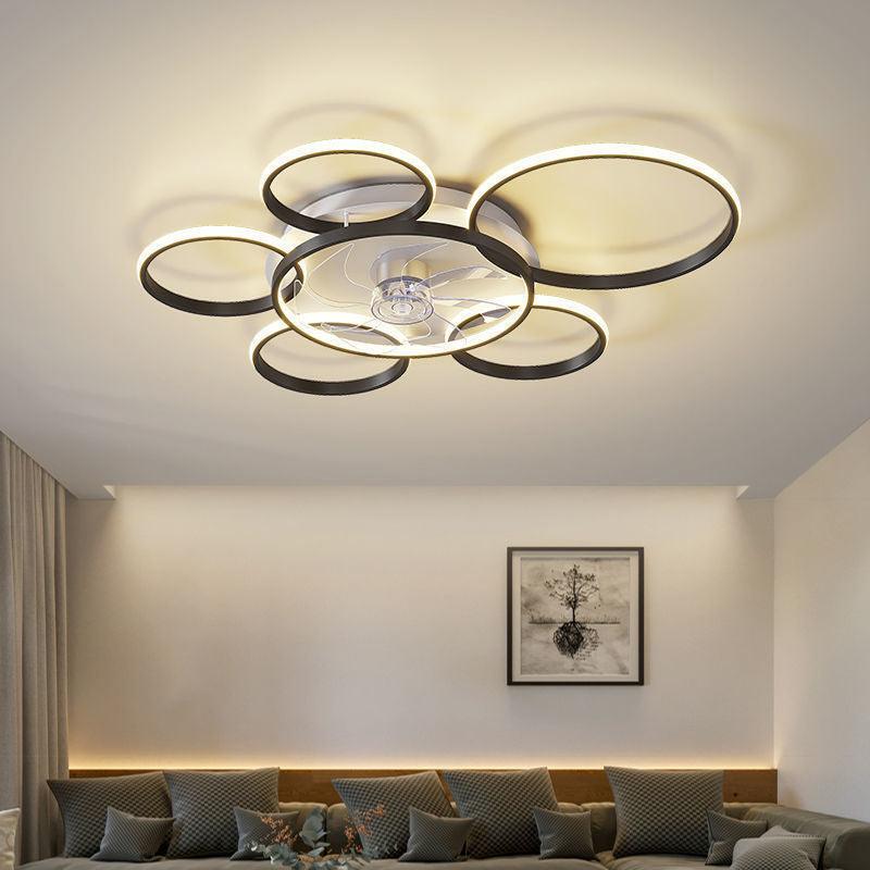 Chic Nordic Ceiling Fan Light for Stylish Home Illumination-1