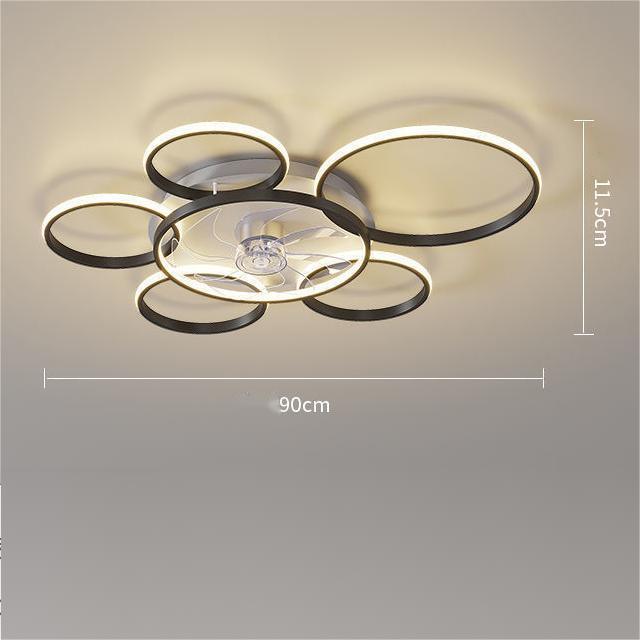 Chic Nordic Ceiling Fan Light for Stylish Home Illumination-3