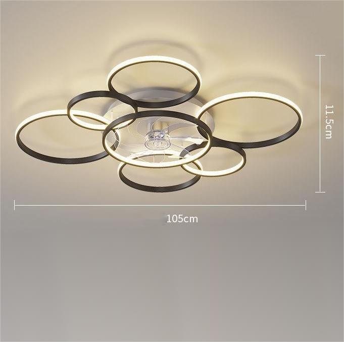 Chic Nordic Ceiling Fan Light for Stylish Home Illumination-4