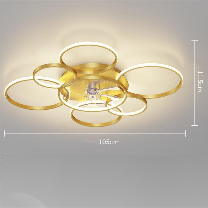 Chic Nordic Ceiling Fan Light for Stylish Home Illumination-5