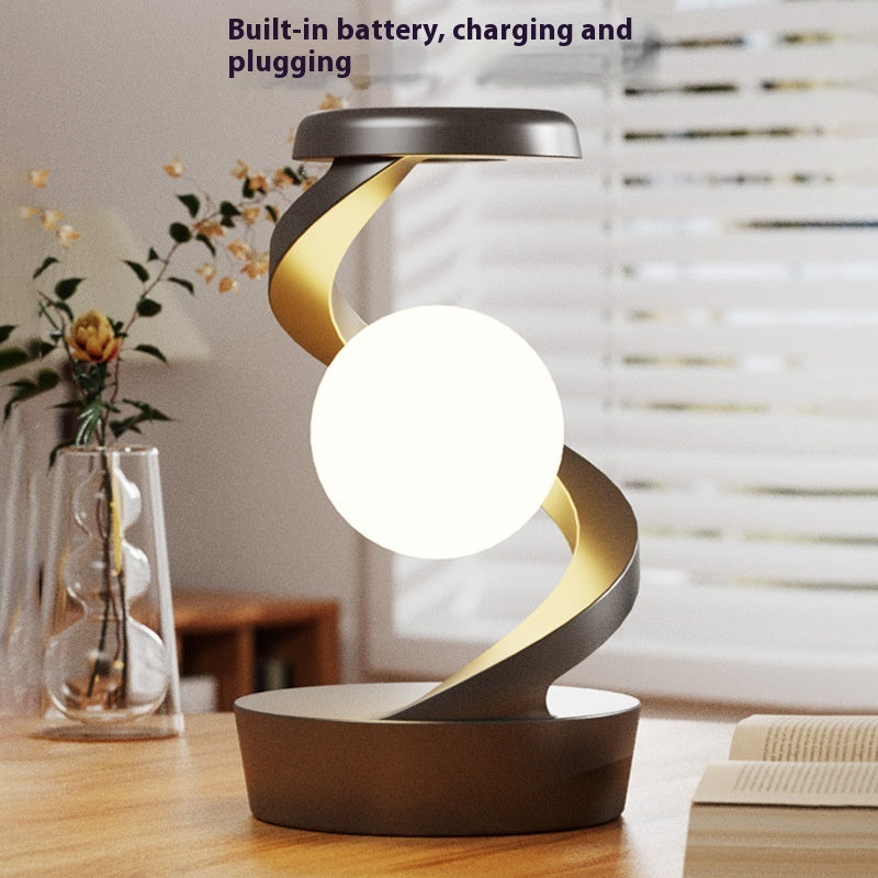 Rotating Moon Desk Lamp With Phone Wireless Charging-1