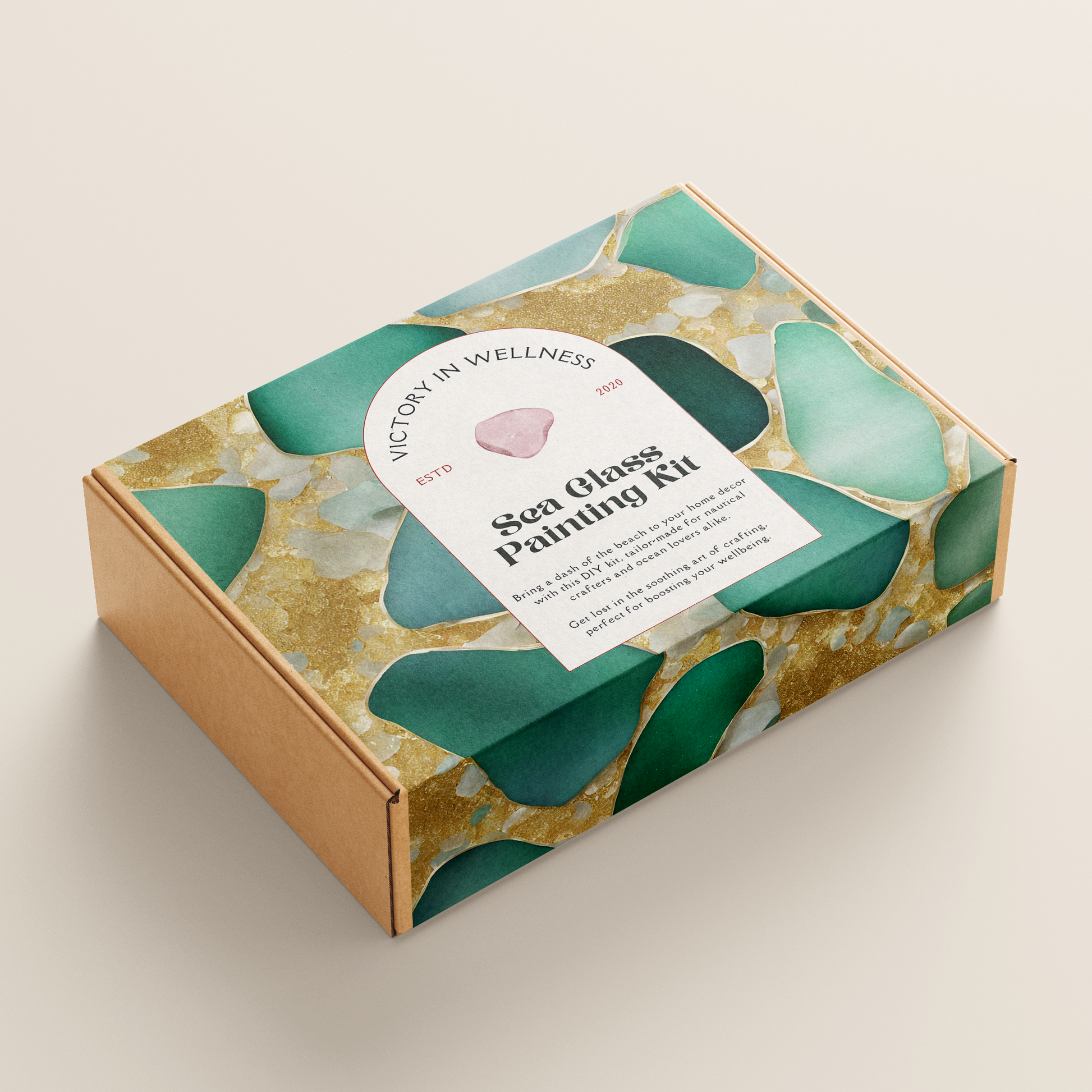 Sea Glass Craft Kit, Beach Decor, DIY, Coastal Decor, Nautical Crafts, Ocean Theme Crafts, Crafting for Wellbeing | by Victory In Wellness-1