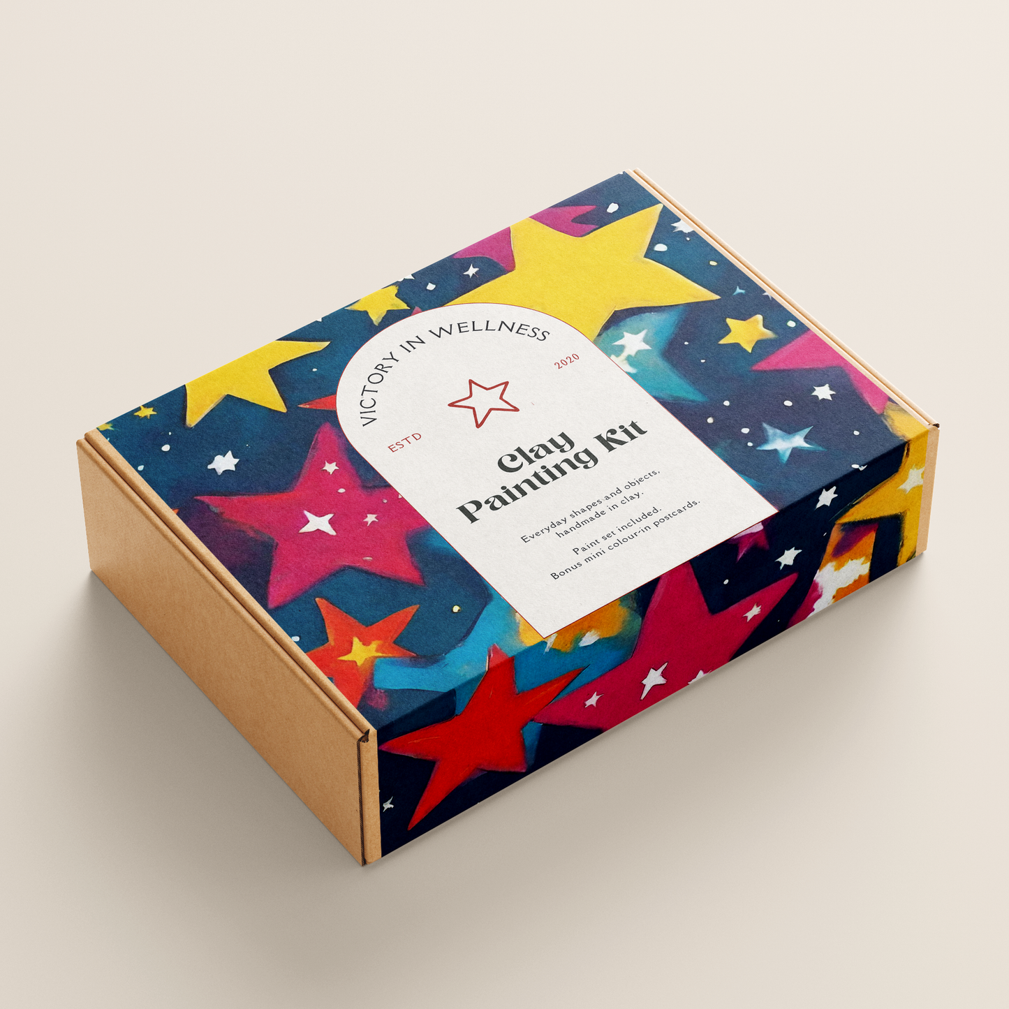 Cute aesthetic collection, Star Dish, Craft Kit, Trinket Dish, Paint Kit, Retro Craft Kit-1