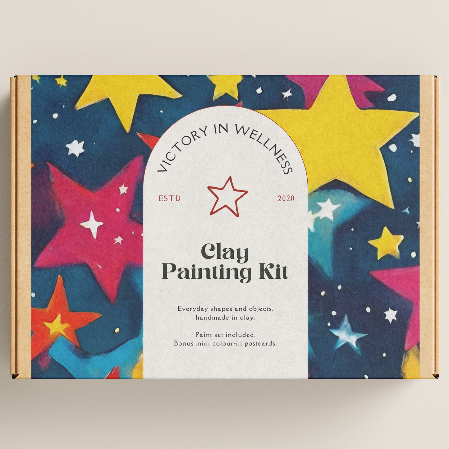 Cute aesthetic collection, Star Dish, Craft Kit, Trinket Dish, Paint Kit, Retro Craft Kit-0