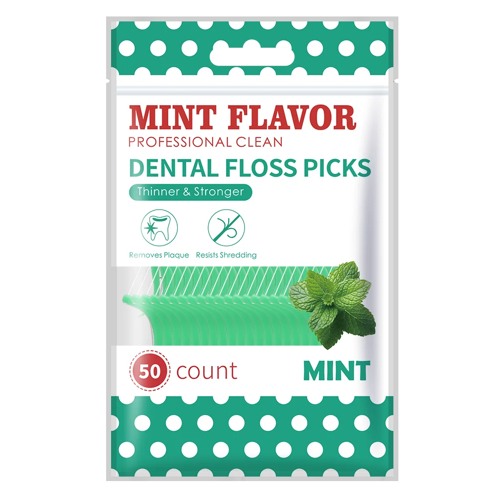 Clearance_750/300/150/50pcs Bagged Mint Dental Floss - Freshen Breath, Clean Mouth - Always Available for Work and Outings, Make