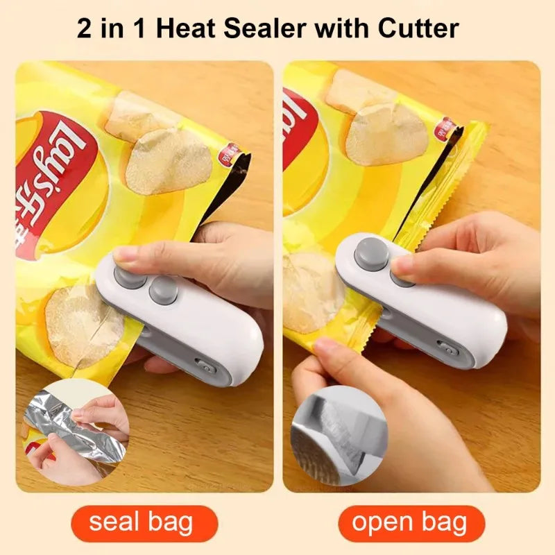 Mini Heat Bag Sealing Machine Plastic Bag Sealer Portable Thermal Plastic Bag Sealants Handheld Plastic Bags Sealing Machine